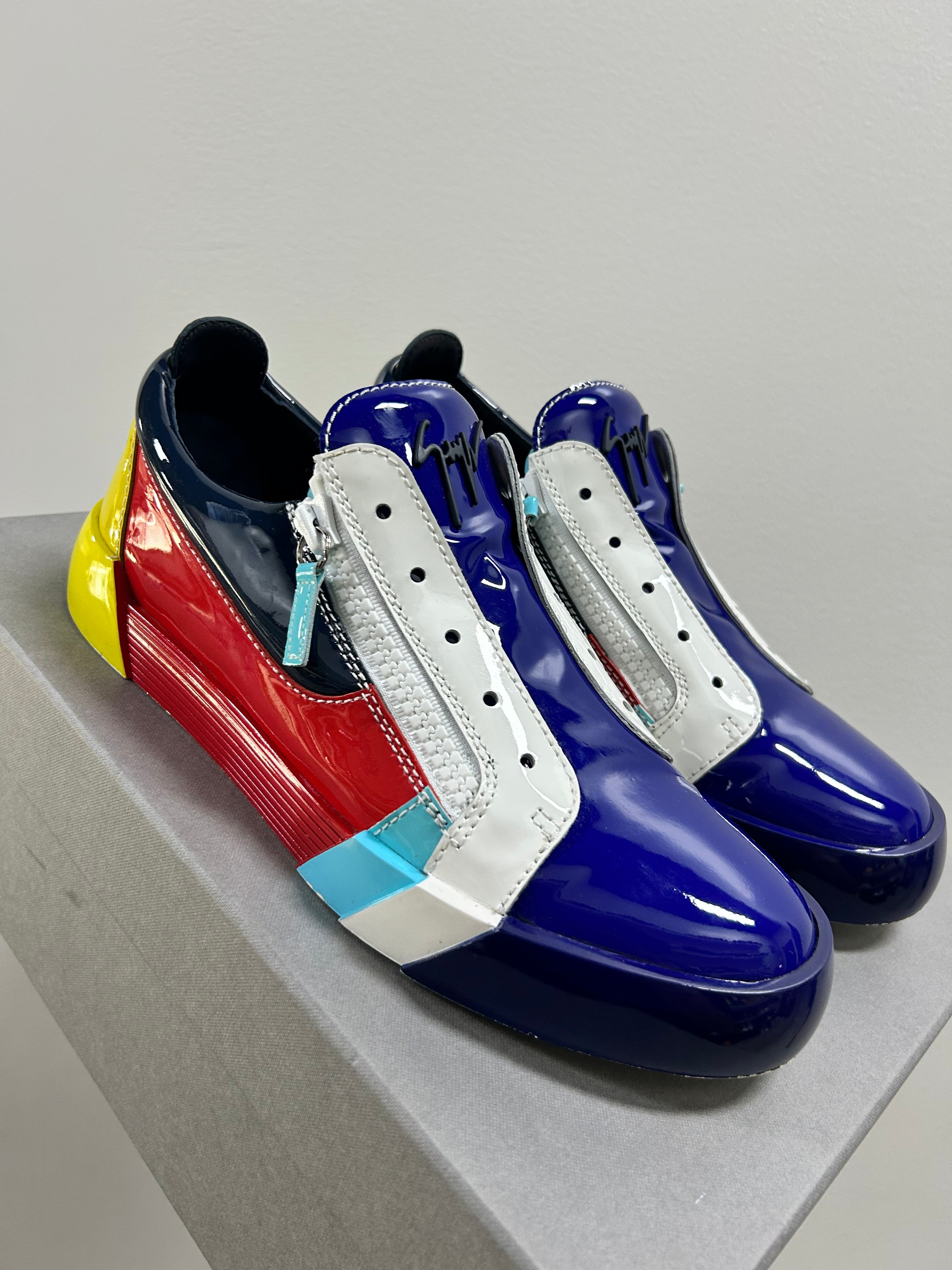 Giuseppe Zanotti Patent Leather Printed Sneakers