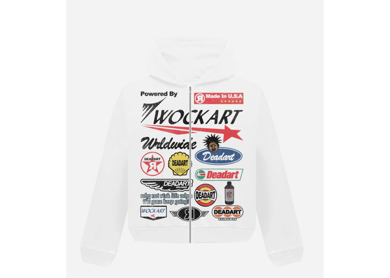 WHITE WOCKART RACER ZIP-UP