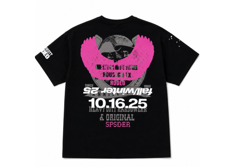SP5DER BLACK RODEO TEXAS TEE
