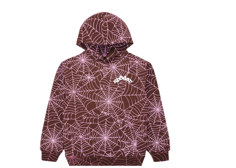 Sp5der All Over Print Hoodie Brown