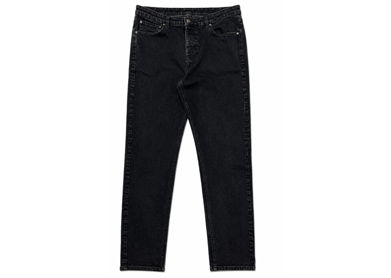 KSUBI STRAIGHT LEG DENIM JEANS BLACK