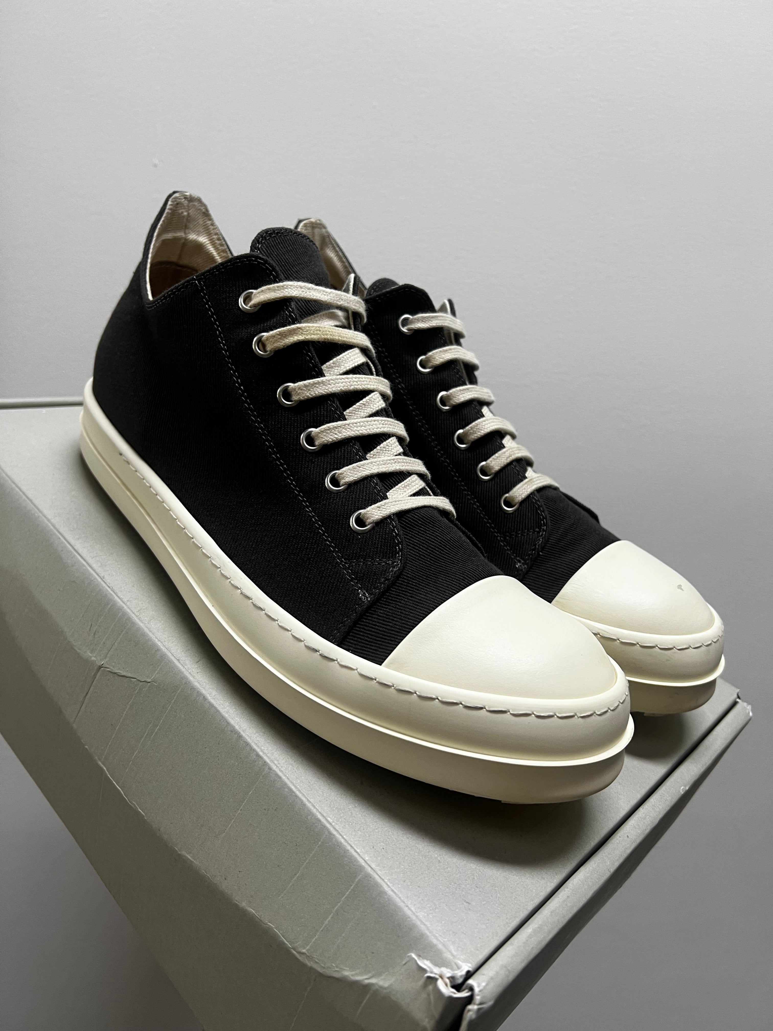 RICK OWENS DRKSHDW RAMONE VINTAGE DENIM DARK DUST MILK