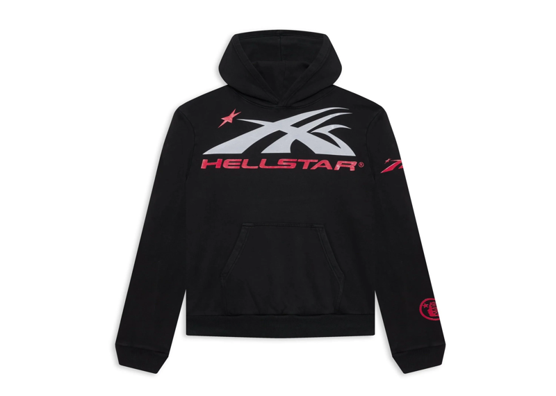 Hellstar Sports Core Red Logo Hoodie - Black