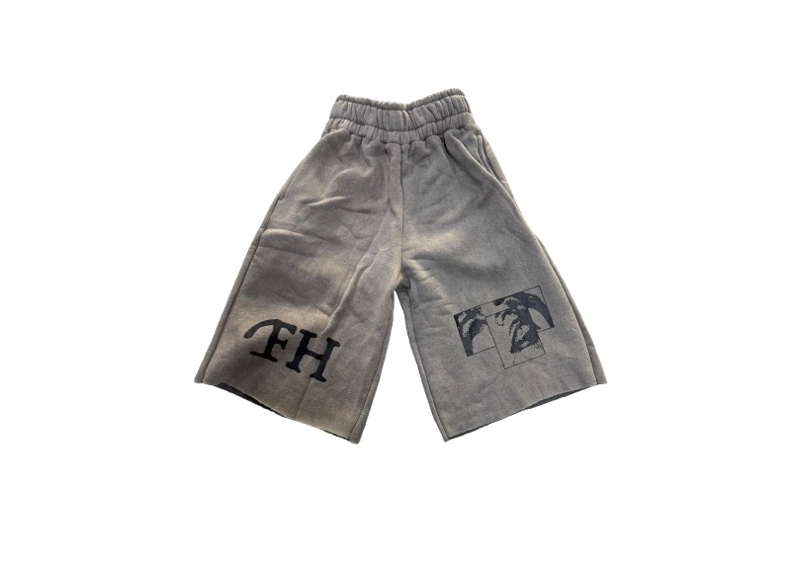 Forever Hungry Distressed Grey Sweatshorts