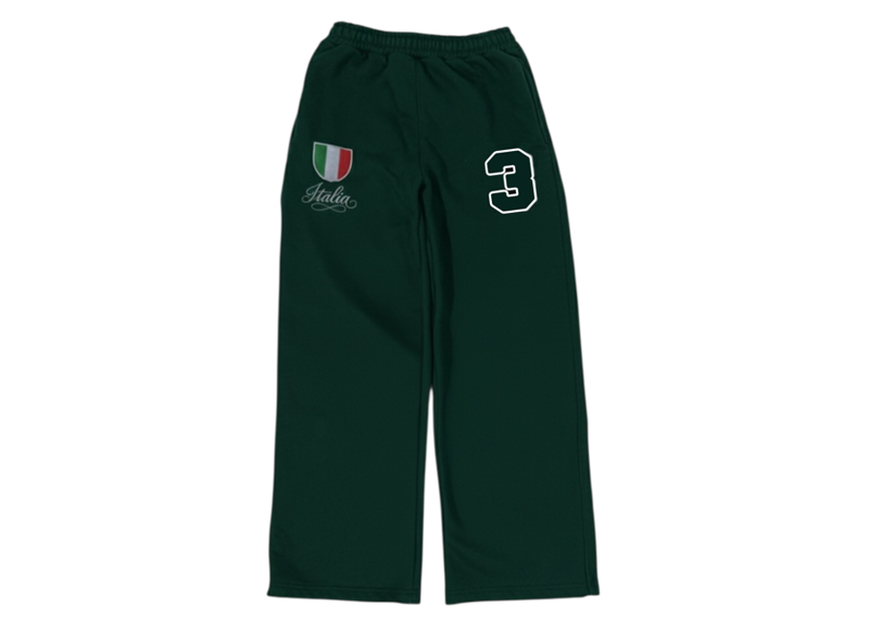 REVESAGITES FOREST GREEN ITALY SWEATPANTS