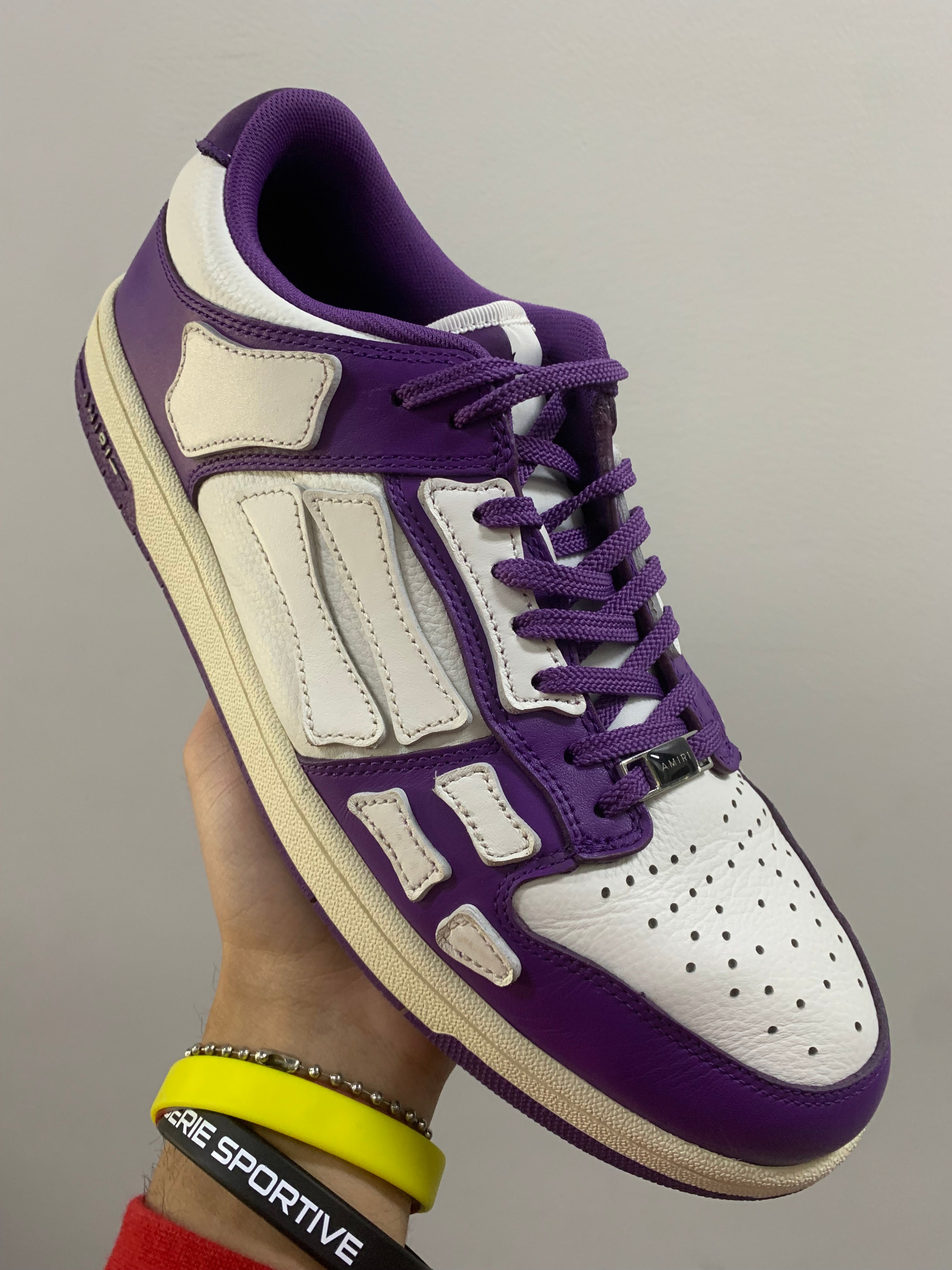 AMIRI Skel Top Low Purple White