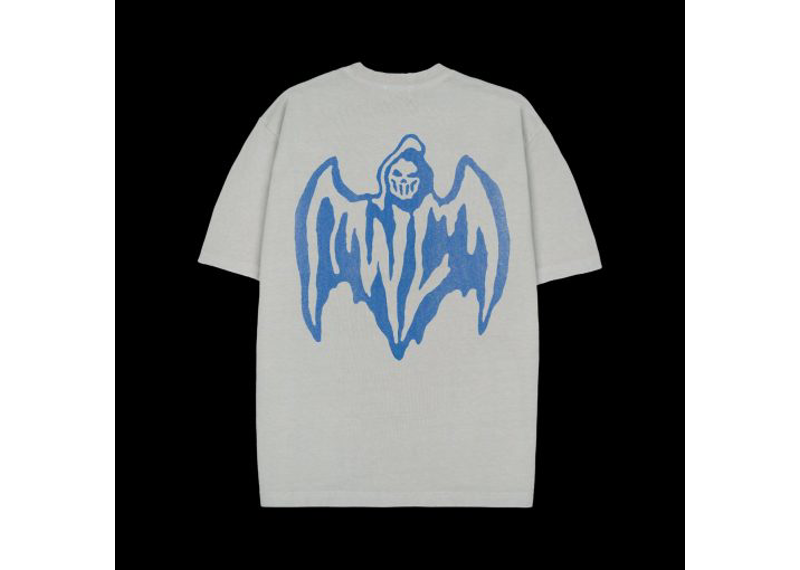 Warren Lotas Bat Reaper T-shirt Blue Grey