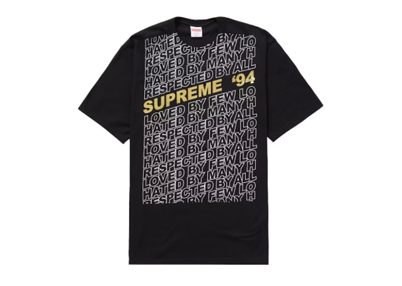 Supreme Respected Tee Black