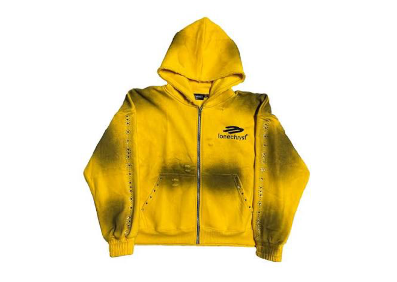 Lonechryst Yellow Trance Zip Up