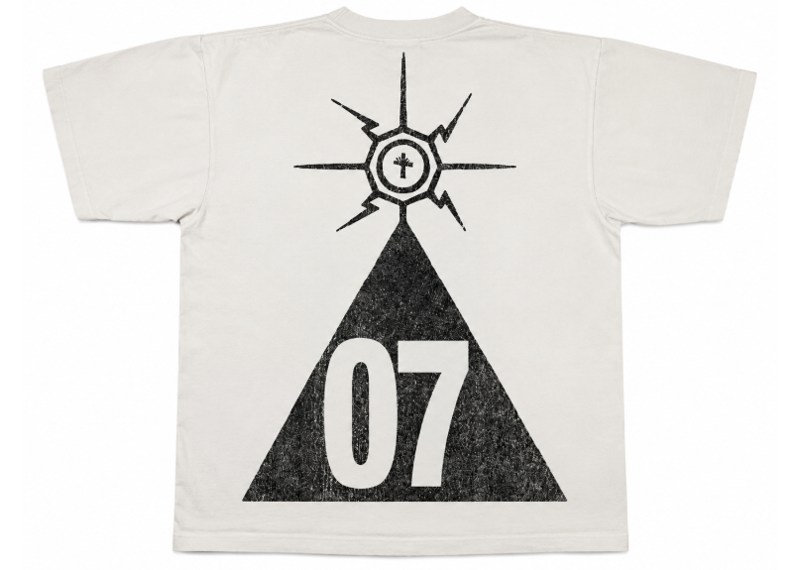 Vertebrae VertySpace Short Sleeve Tee Shirt Cream