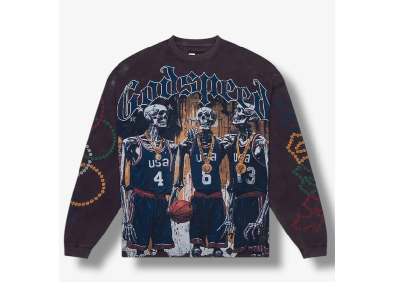 Godspeed Dream Team 24 Long Sleeve Tee Vintage Navy