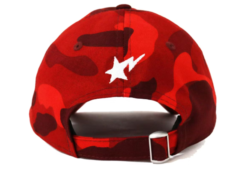 BAPE New Era Color Camo Ape Head 9Twenty Cap Red