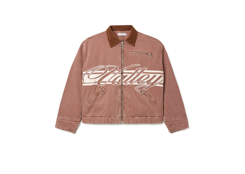 VALE FOREVER BROWN CURSIVE TRUCKER JACKET