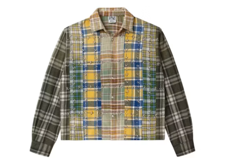 Vale Forever Earth Day L/S Flannel Green/Patchwork