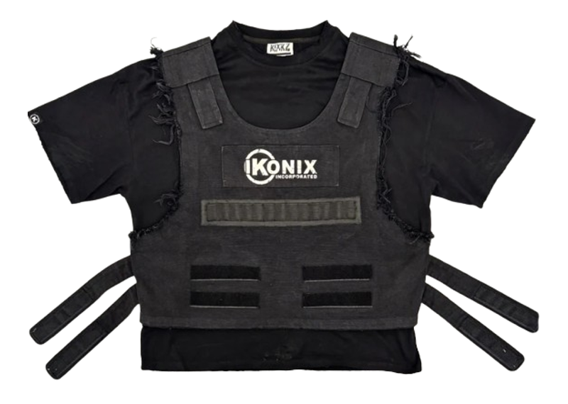 KIXKZ iKonix Tactical Vest Double Layer (BLACK)
