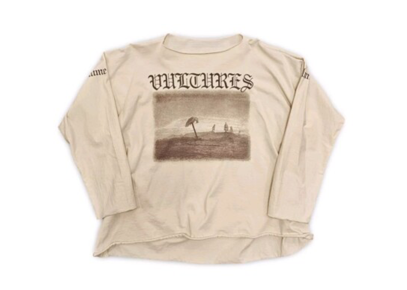 Yeezy Vultures Streetwear Hip Hop Rap Cream Longsleeve