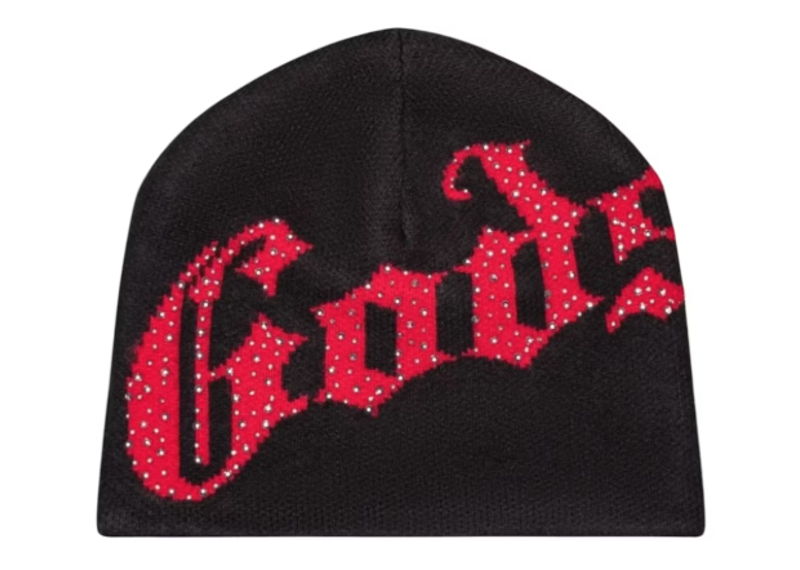 Godspeed OG Logo Studded Beanie Black/Red