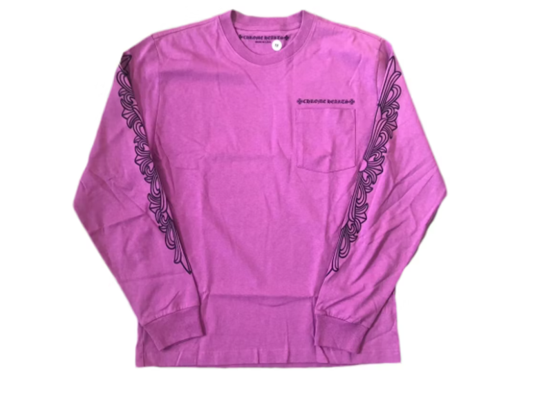 Chrome Hearts Matty Boy Spider Web L/S T-shirt Purple