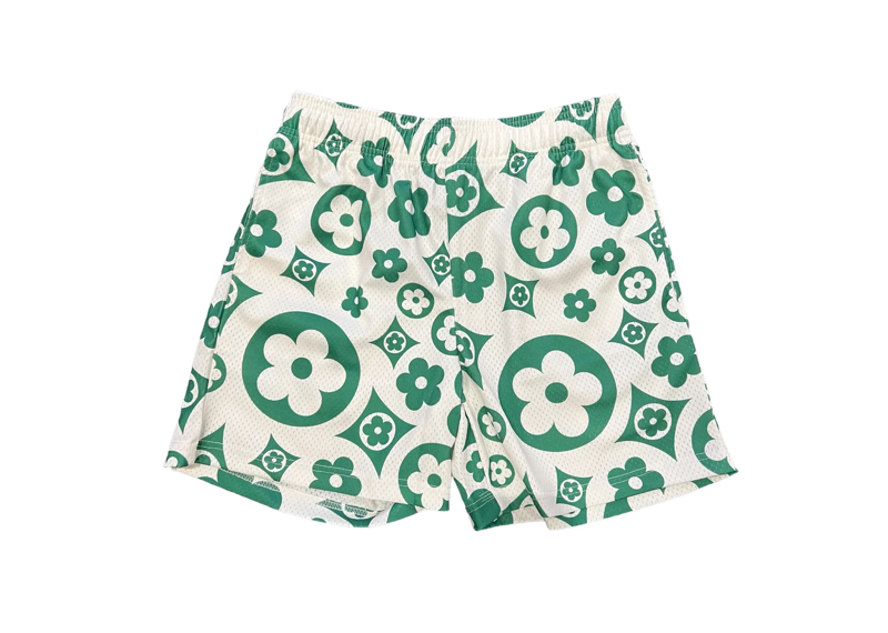 Bravest Studios Cream Flower Shorts