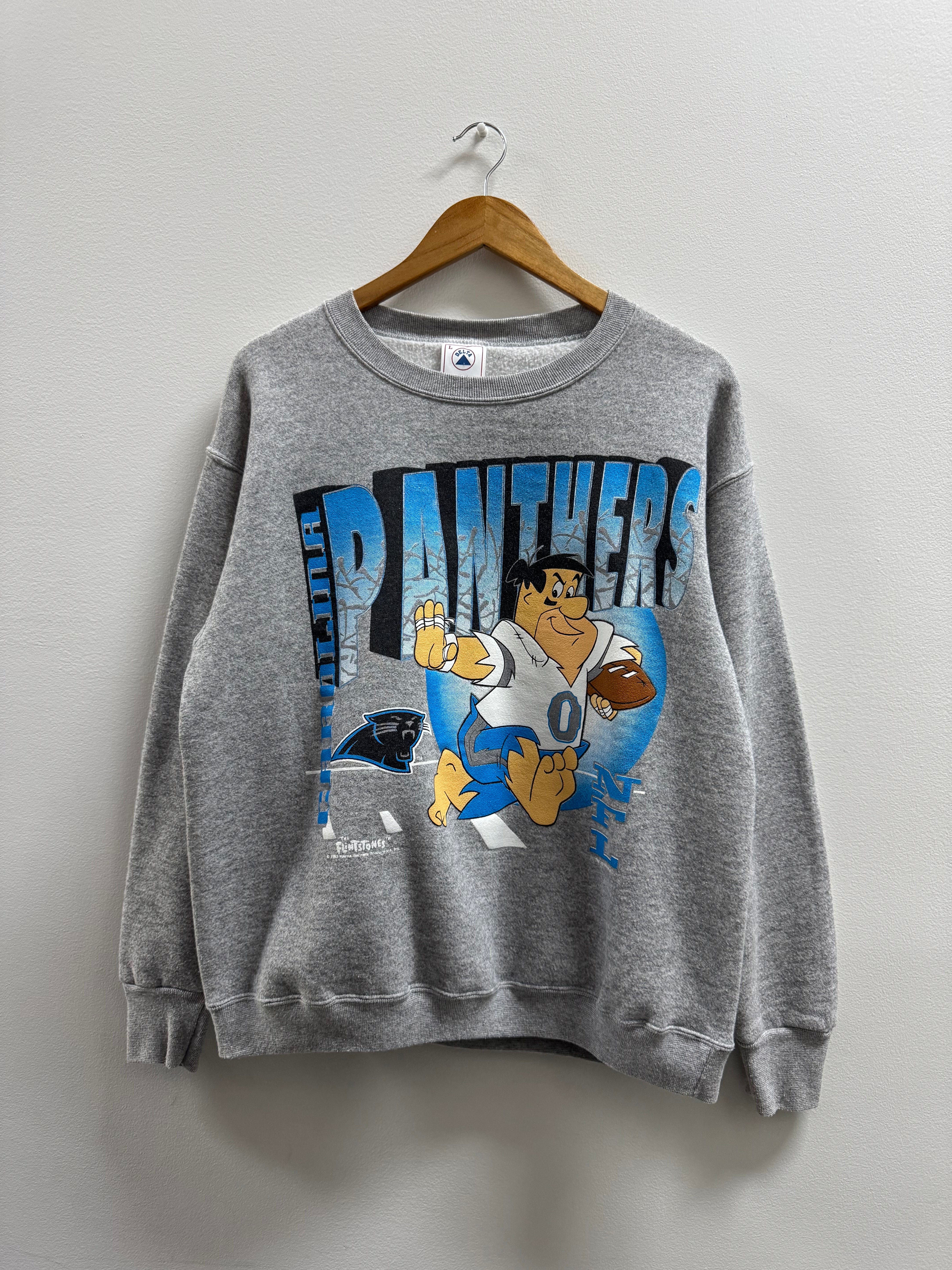 Carolina Panthers FlintStones Sweater 1993