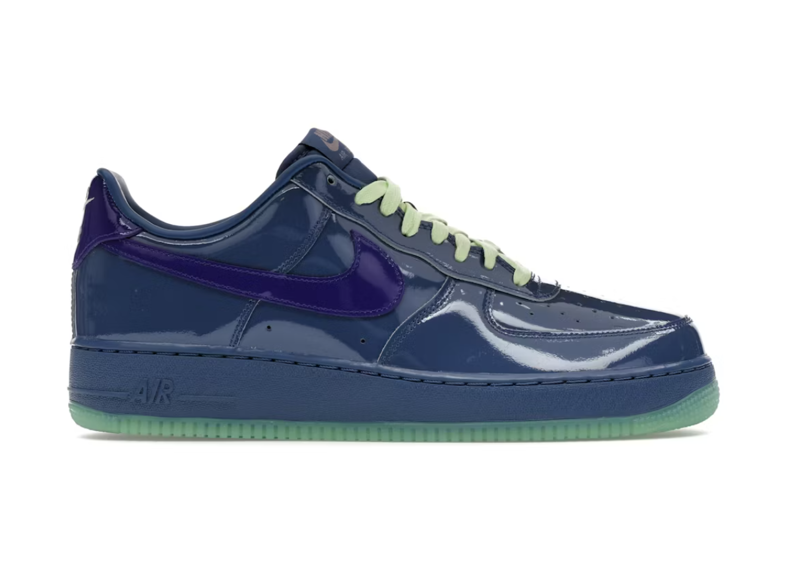 Nike Air Force 1 Low Patent Leather Mystic Navy Grape Ice