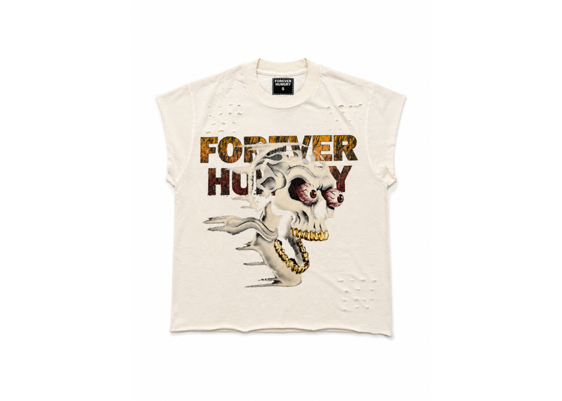 Forever Hungry Skull Cutoff Tee