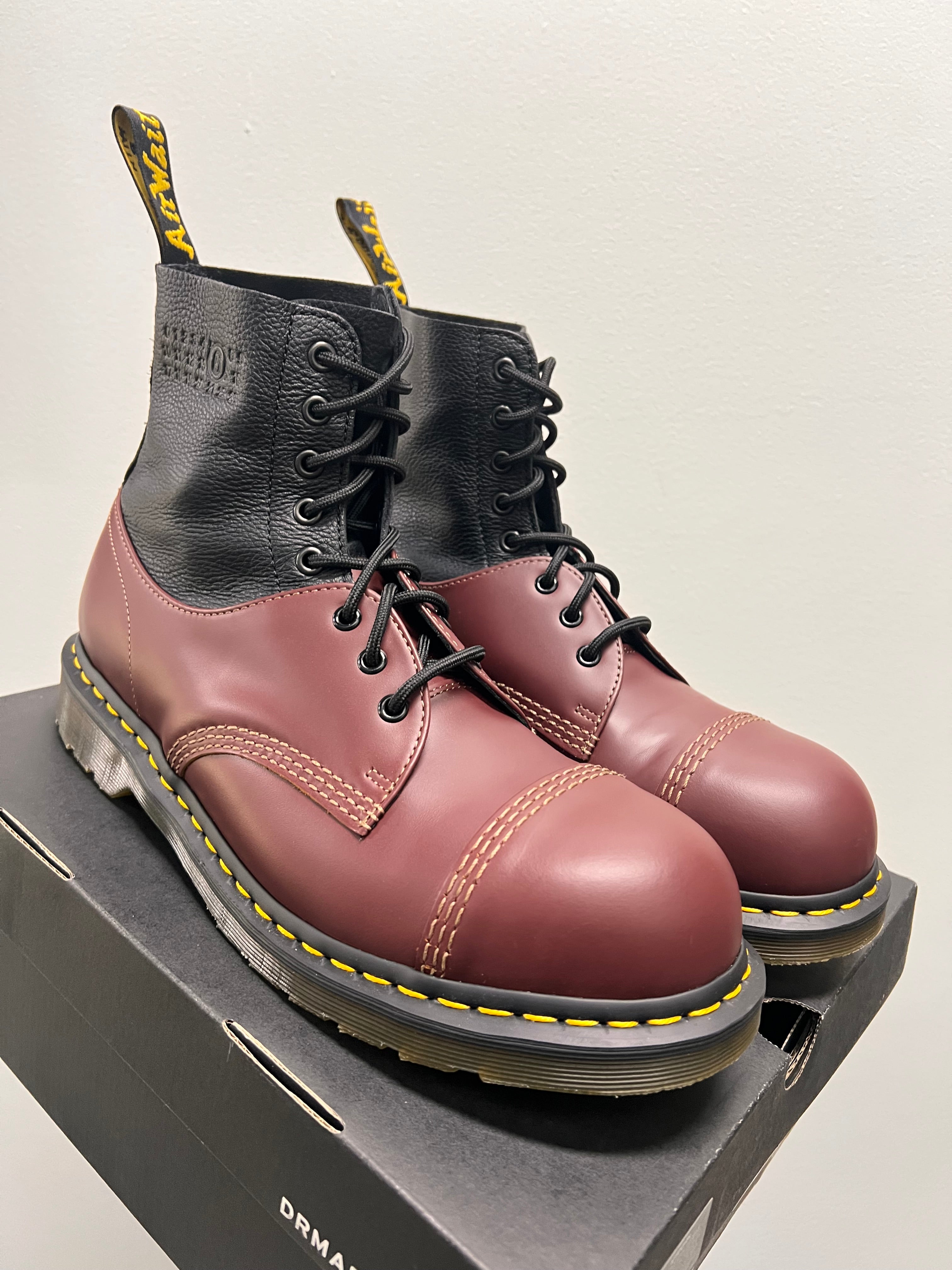 MM6 Maison Margiela x Dr. Martens 1460 Twisted and Reimagined Oxblood Black