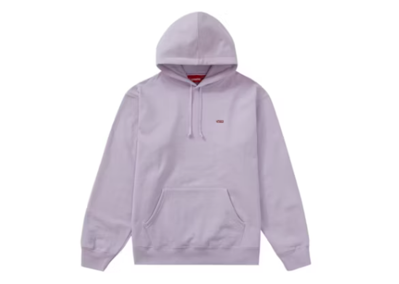 Supreme Enamel Small Box Hooded Sweatshirt Lavender