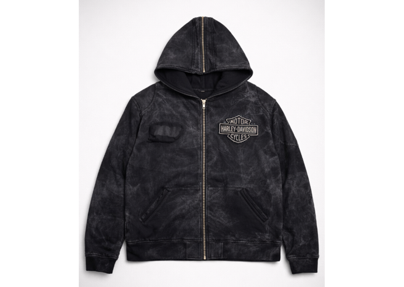 MISERE MODERNE PARIS MOTOCROSS RIDING HOODIE BLACK