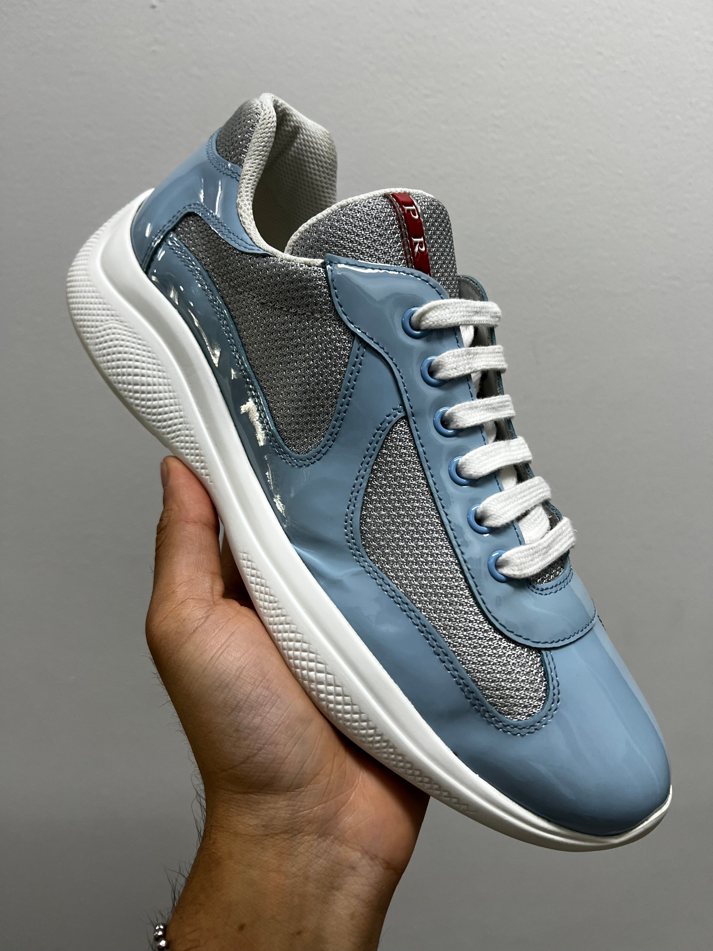 Prada Americas Cup sneakers Prada Patent leather and technical fabric