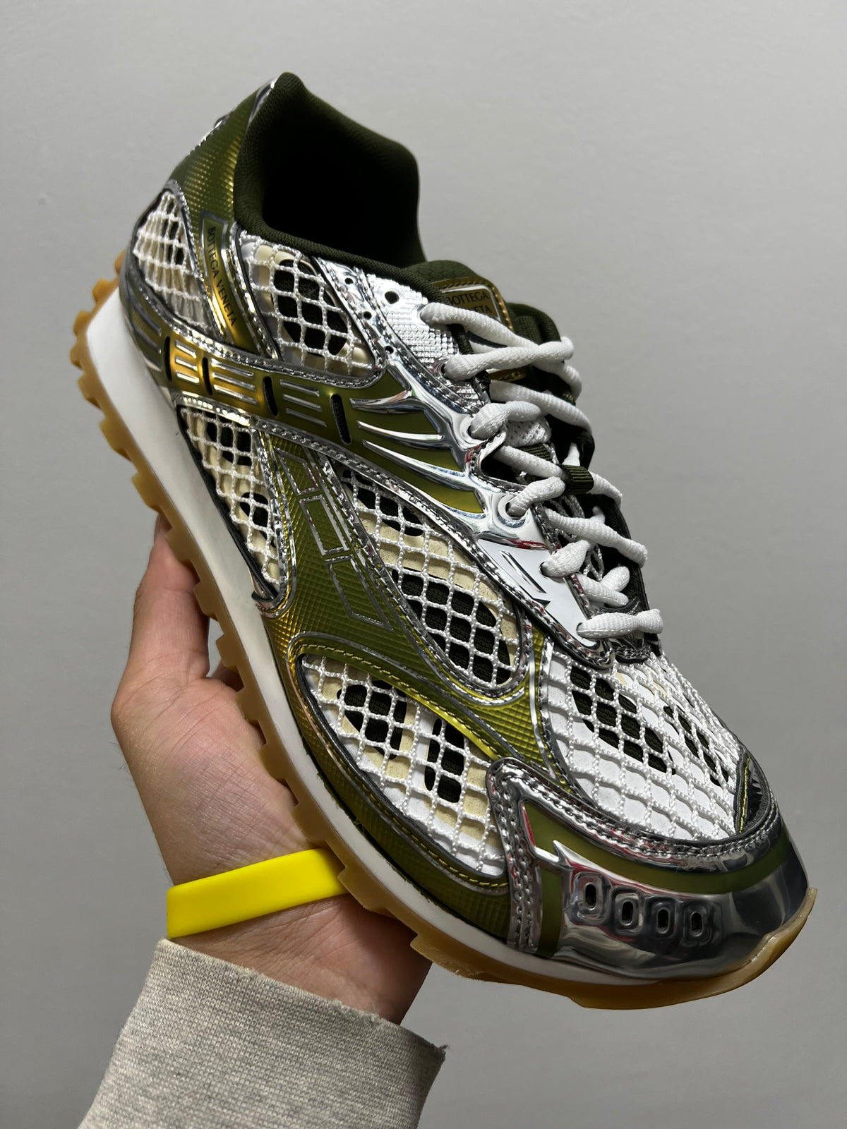 Bottega Veneta Orbit Sneaker Mud White