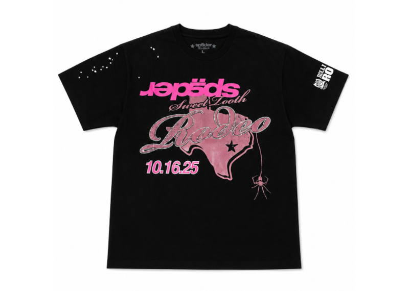 SP5DER BLACK RODEO TEXAS TEE