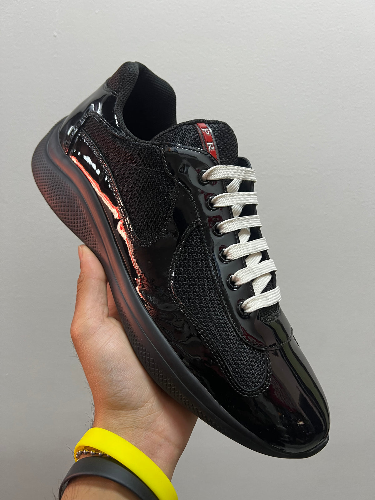 Prada America's Cup Patent Leather Black
