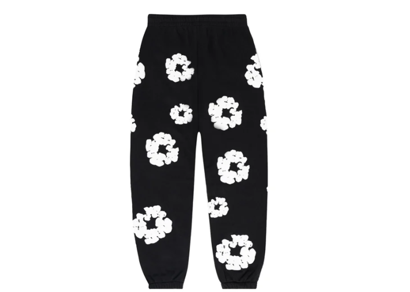 Denim Tears Cotton Wreath Sweatpants Black