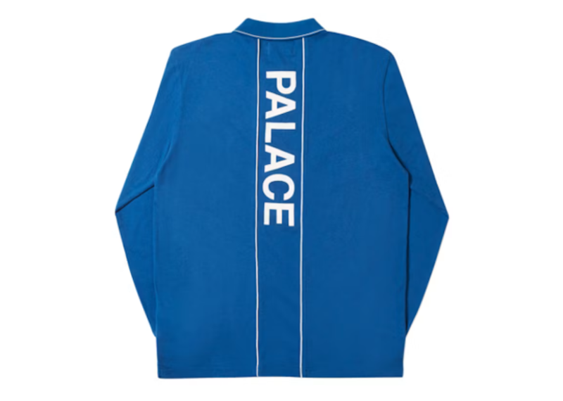 Palace Liner Longsleeve Polo Blue