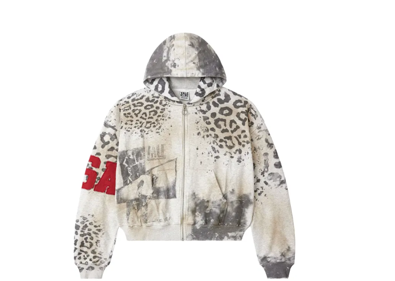 Vale Forever Cheetah Zip Up Grey