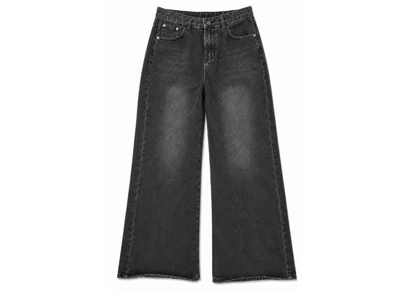 AELFRIC EDEN GREY WASH BAGGY JEANS
