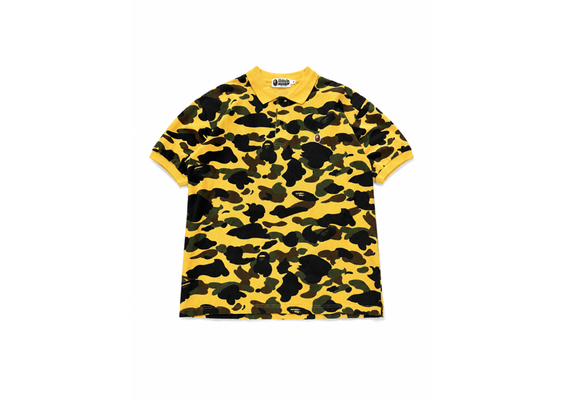 Bape 1st Yellow Camo one Point Polo