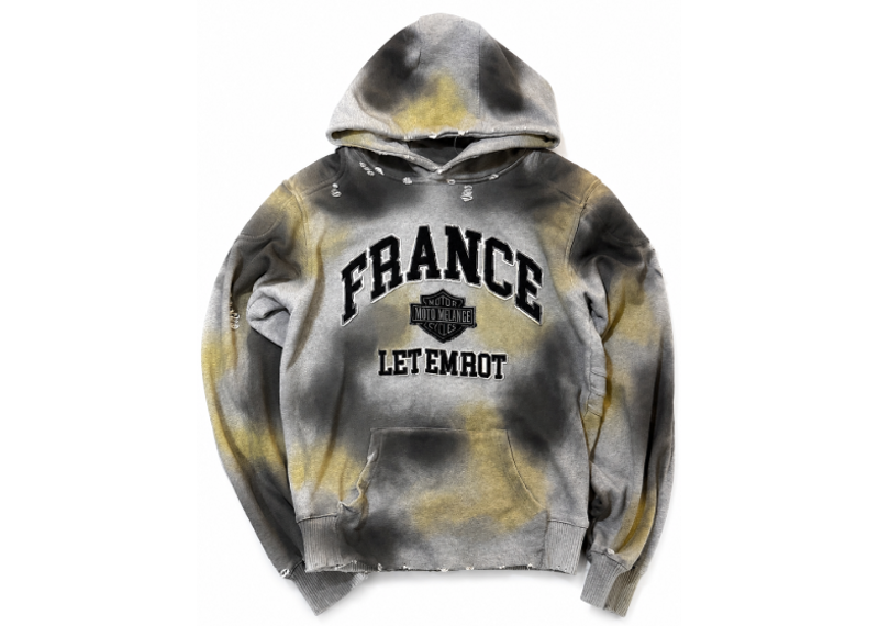 MISERE MODERNE GREY WASH HOODIE