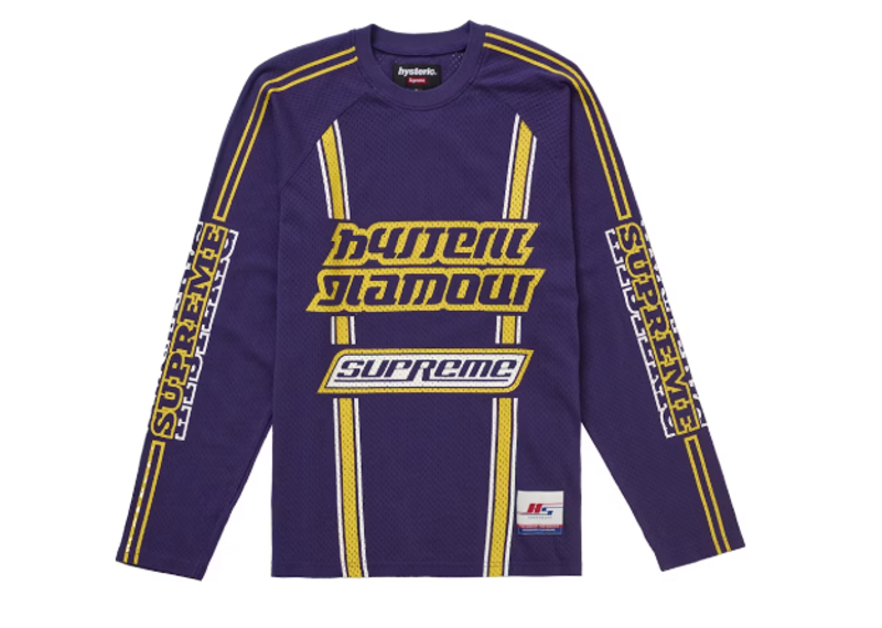 Supreme Hysteric Glamour Mesh L/S Top Purple