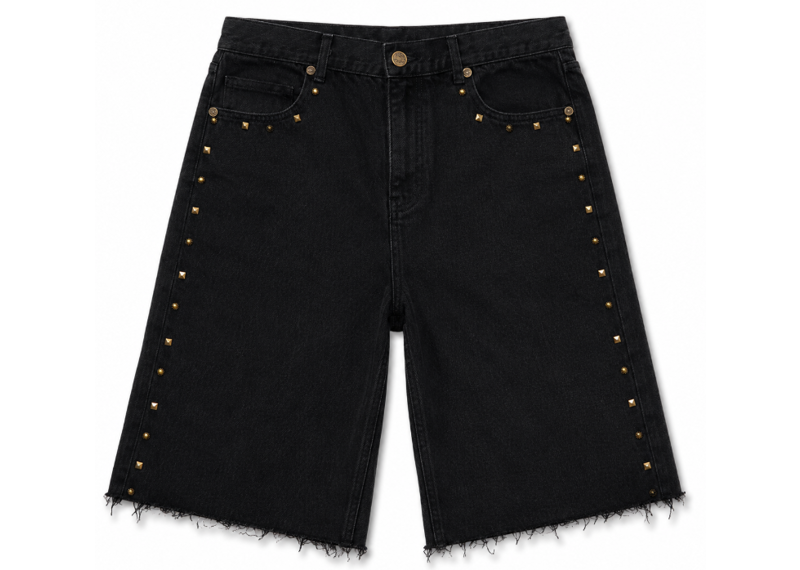 Homme   Femme Black Bronze Hardware Jean Jorts