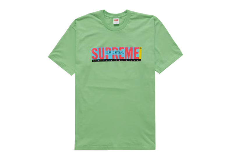 Supreme All Over Tee Lime