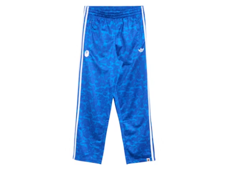 BAPE x adidas All Over Print Track Pants Blue