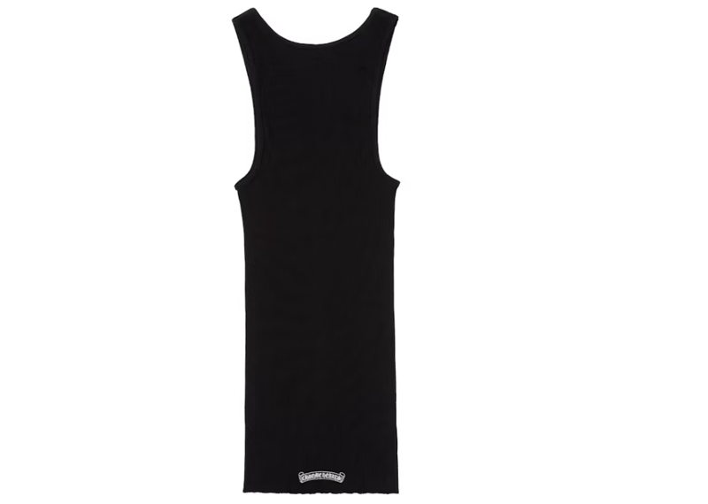 Chrome Hearts Hairy Cross Rib Tank Black