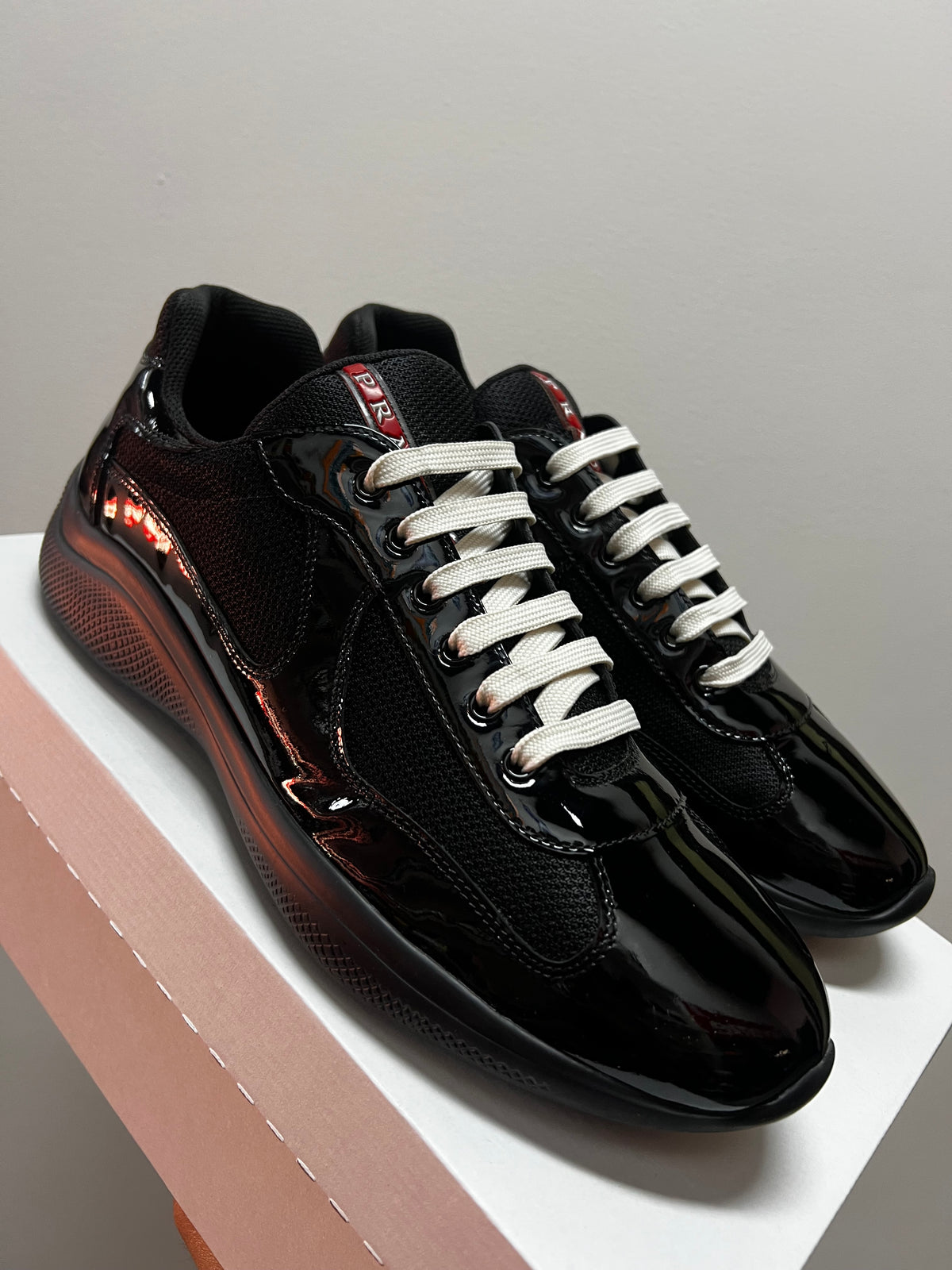 Prada America's Cup Patent Leather Black