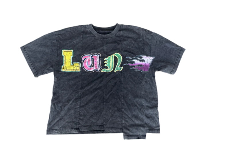 LUNI DE OMBRE GLOBAL MISTAKES TEE BLACK