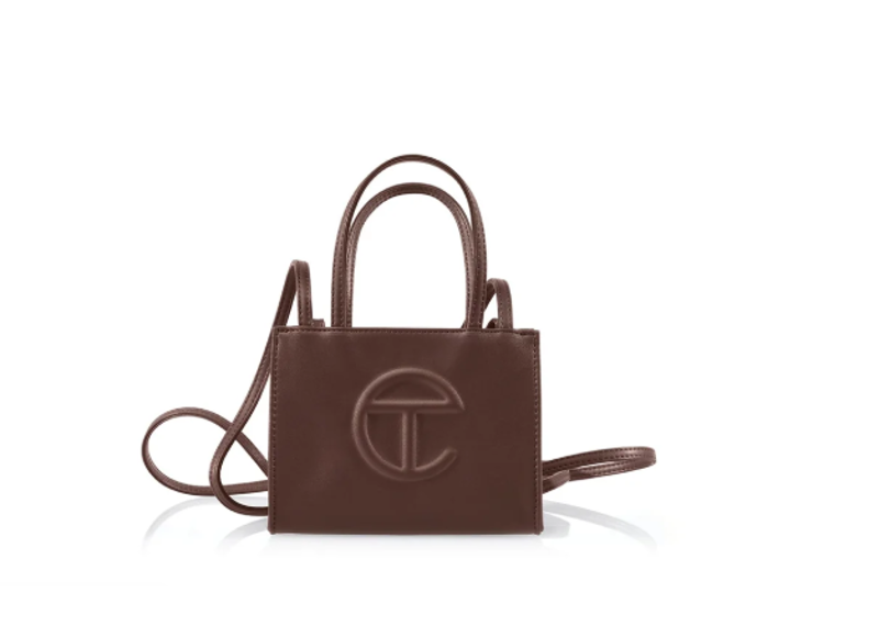 TELFAR SHOPPING BAG SMALL DARK BROWN