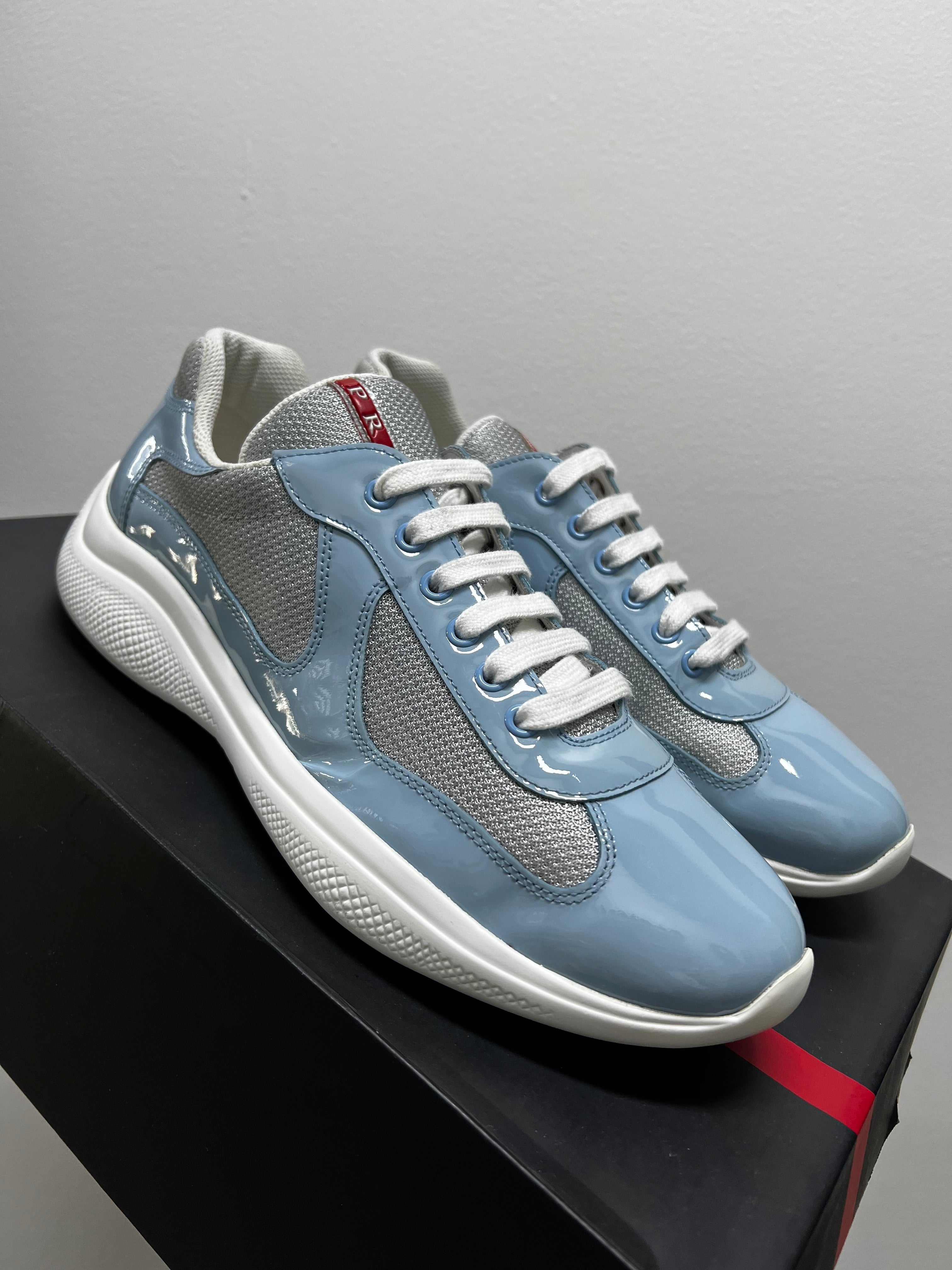 Prada Americas Cup sneakers Prada Patent leather and technical fabric