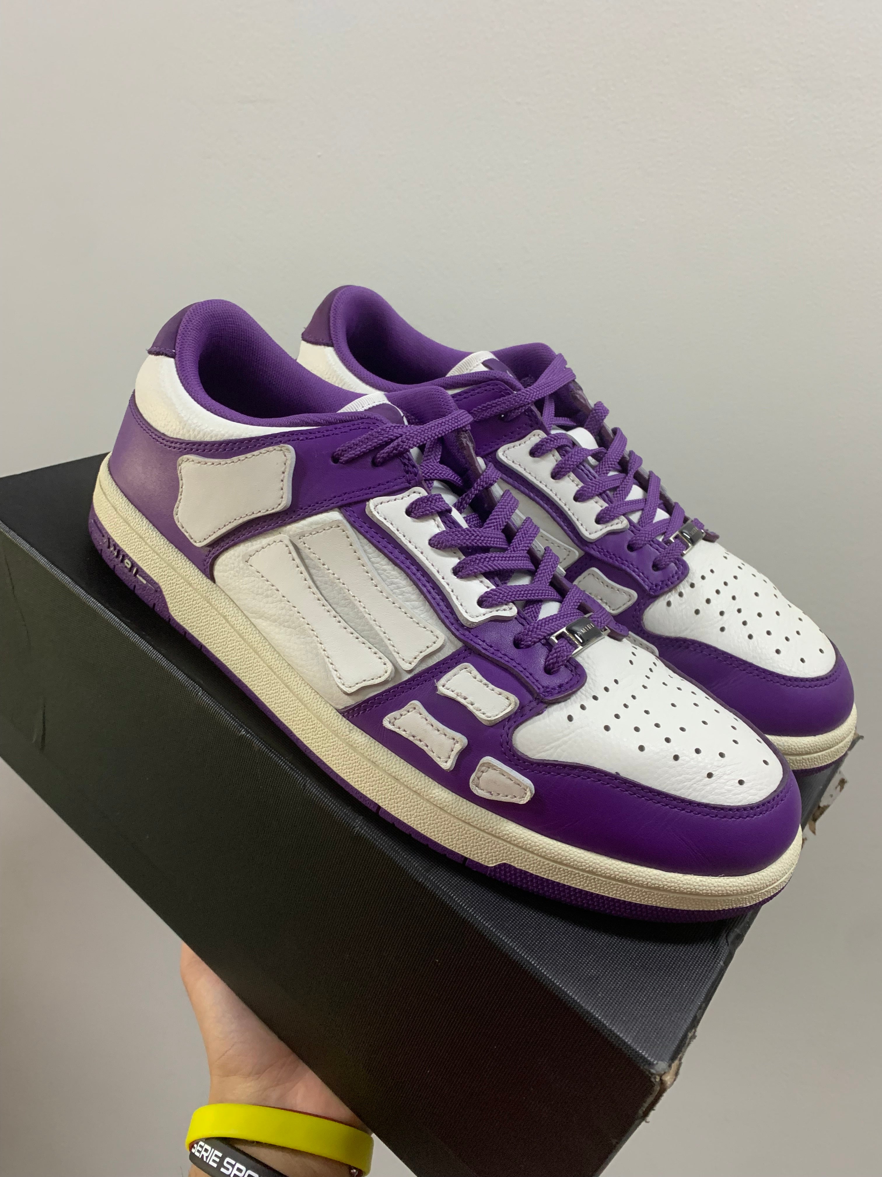 AMIRI Skel Top Low Purple White