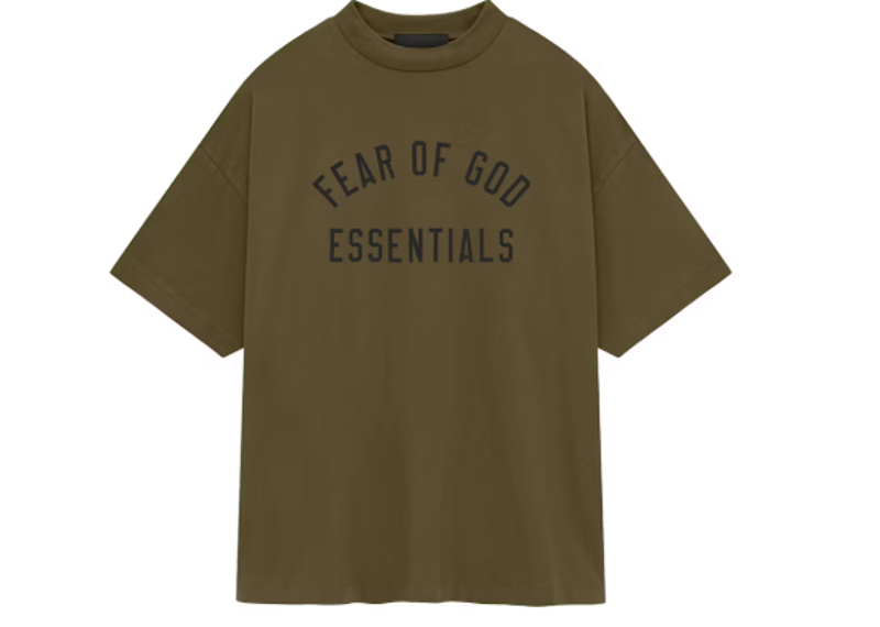 Fear of God Essentials Jersey Crewneck Tee Olive